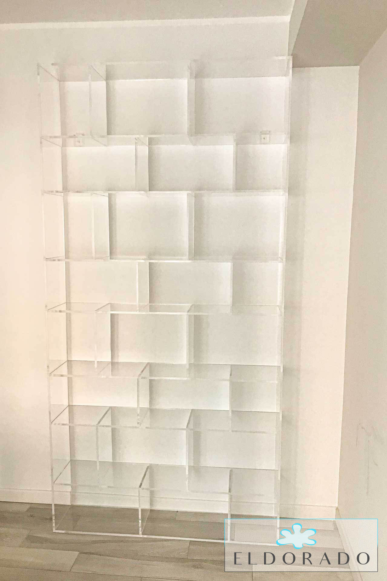 Libreria in plexiglass BLOCCO12 cm 120 x 30 h 250